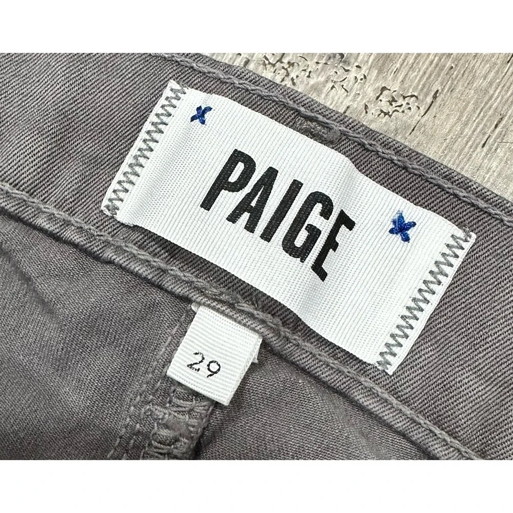 Paige Federal Jeans‎ Mens 29 x 28 Gray Federal Slim Straight Stretch Denim Pants